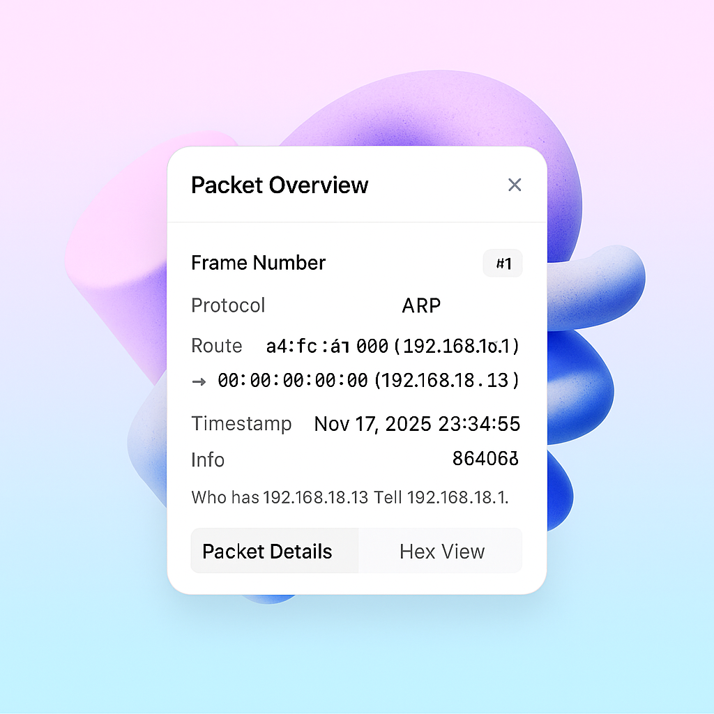 Packetry PacketRay App